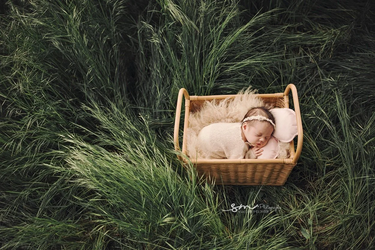 The Magic of Natural Light: A Lush Summer Outdoor Newborn Session in Portland