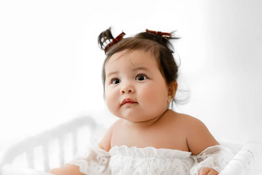 6-Month Baby Milestone Photography in Portland: Clean, Timeless Studio Portraits